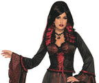 Crimson Countess Women's Vampire Hostess Dress Costume by HalloweenStore.com