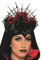 Gothic Flower Vampire Rose Headband Crown Costume Accessory by HalloweenStore.com