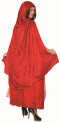 Classic Red Riding Hood Dress and Cape Adult Costume Standard Size 14-16 by HalloweenStore.com