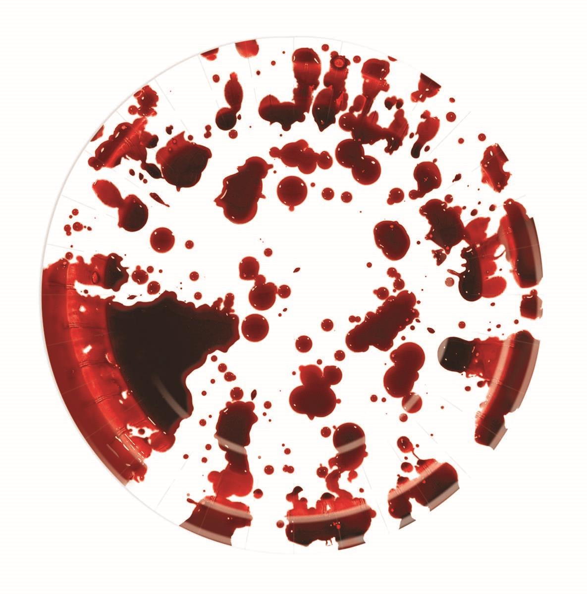 Blood Splatter Paper Plates 9" Halloween Party Pack 8/pkg by HalloweenStore.com