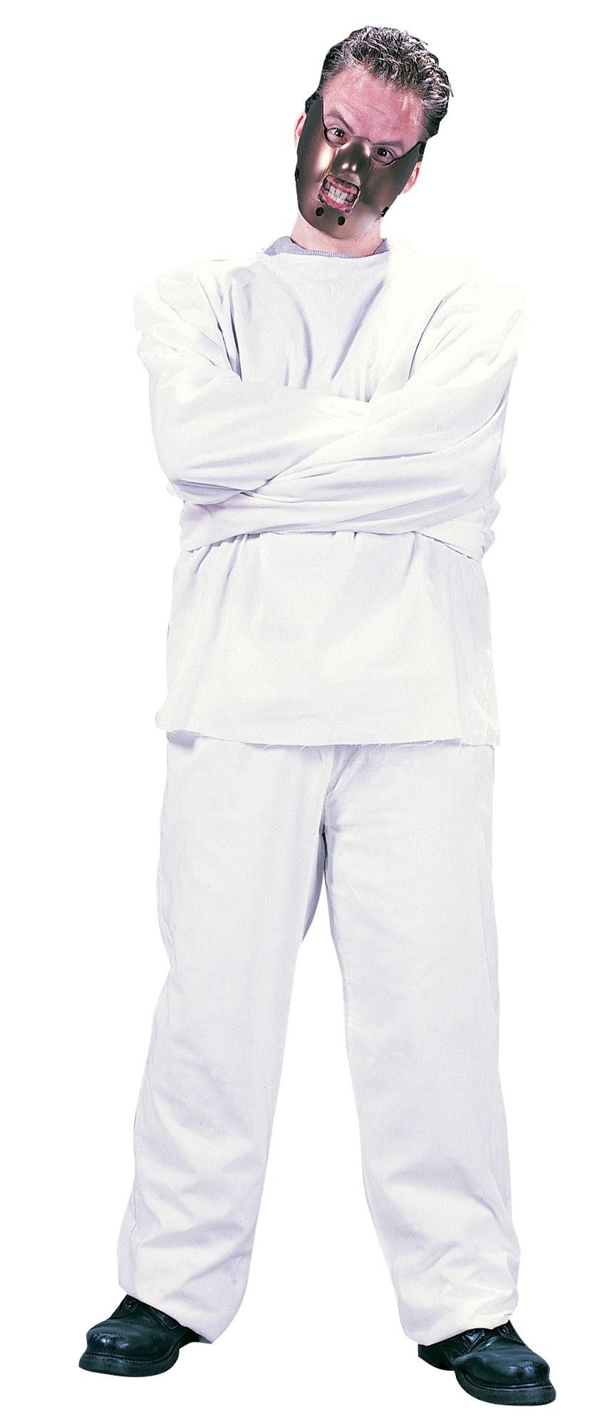 Fun World Maximum Restraint Straight Jacket Adult Costume Suit and Mask by HalloweenStore.com