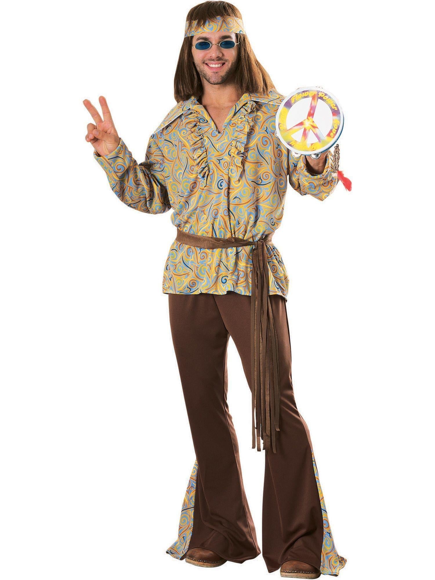 Men's Mod Marvin Adult 60's 70's Hippie Costume Standard Size by HalloweenStore.com