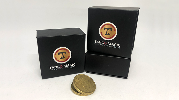 Expanded Shell Coin (50 Cent Euro, Steel Back) by Tango Magic by Murphy's Magic Supplies, Inc.