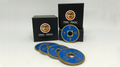 Expanded Shell Chinese Coin made in Brass (Blue) by Tango by Murphy's Magic Supplies, Inc.