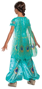 Jasmine Teal Aladdin Disney Princess Deluxe Child Girl Costume Medium 7-8 by HalloweenStore.com