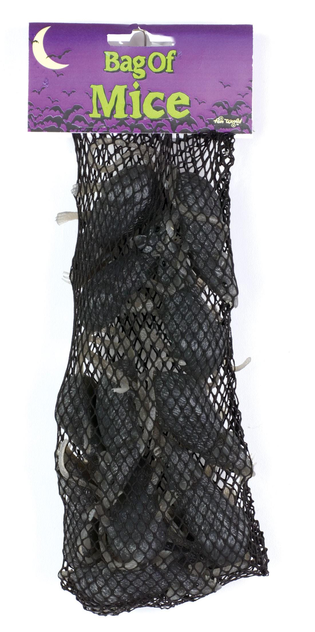 FunWorld Creepy Gray Rubber Mouse Prank Rat Lot - Mice Lot of 12 MICE by HalloweenStore.com