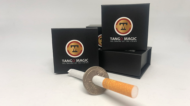 Cigarette Thru Quarter (2 sided)(D0075) by Tango by Murphy's Magic Supplies, Inc.