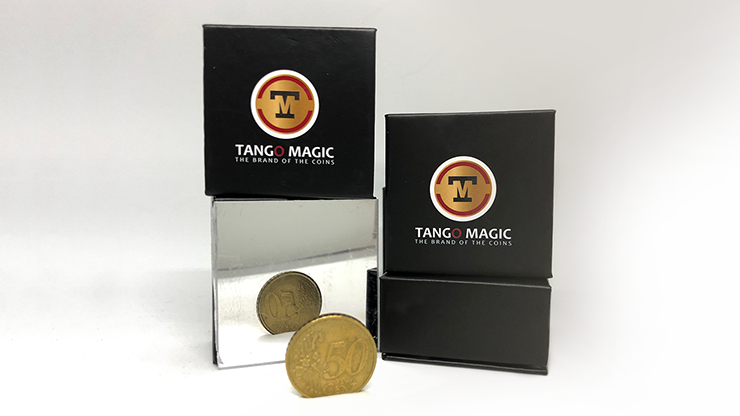 Double Sided Coin (50 cent Euro) by Tango Magic by Murphy's Magic Supplies, Inc.