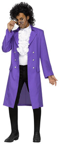 Fun World Purple Pain Prince 80's Rock Star Adult Men's Costume by HalloweenStore.com