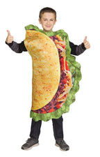 Festive Screen Print Taco Child Mexican Food Costume by HalloweenStore.com