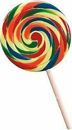 Jumbo Phoney Clown Munchkin Rainbow Fake Lollipop Costume Accessory Prop by HalloweenStore.com