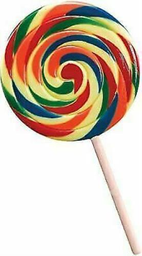 Jumbo Phoney Clown Munchkin Rainbow Fake Lollipop Costume Accessory Prop by HalloweenStore.com