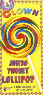Jumbo Phoney Clown Munchkin Rainbow Fake Lollipop Costume Accessory Prop by HalloweenStore.com