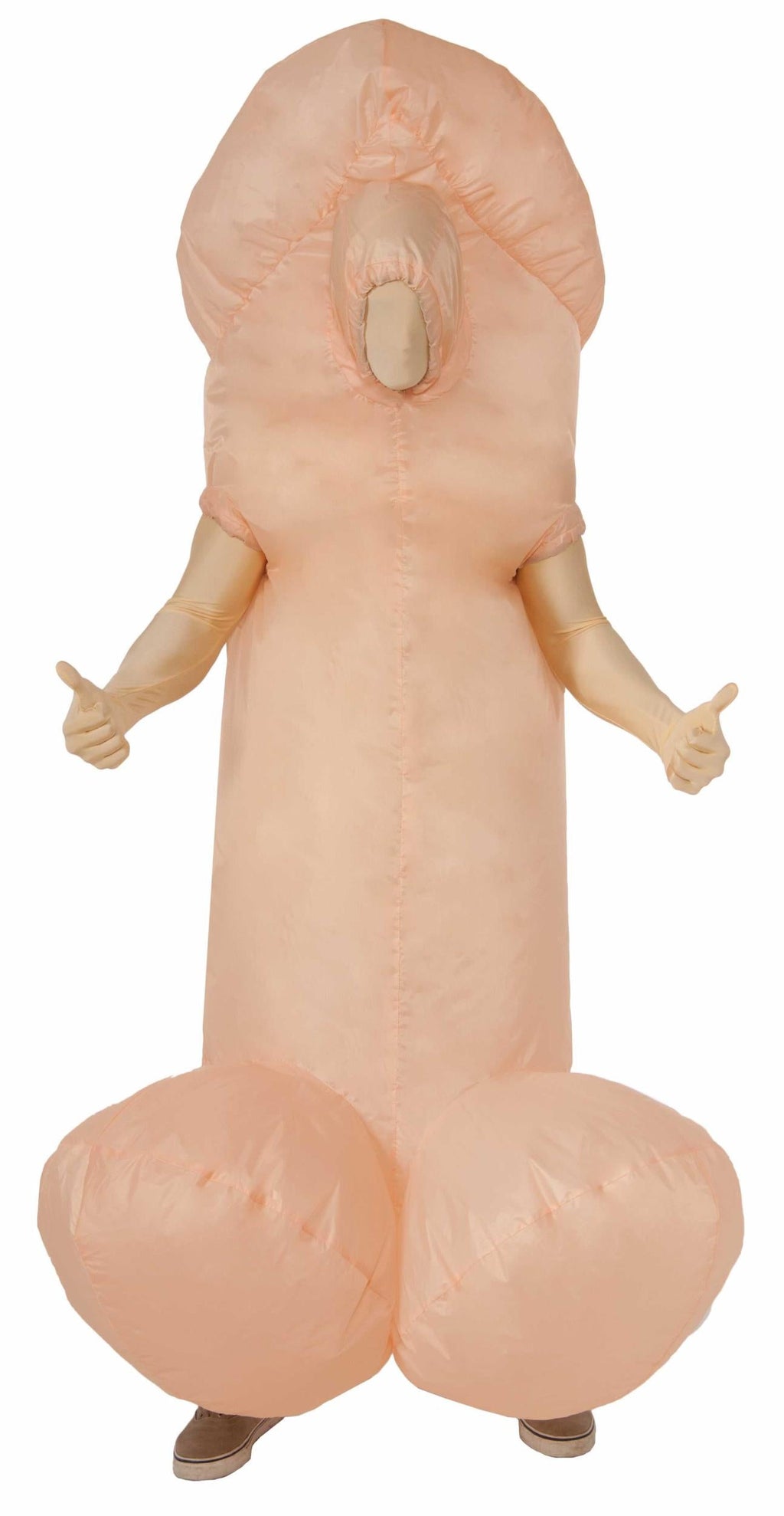 Inflatable Adult Battery Fan Operated Penis Costume by HalloweenStore.com