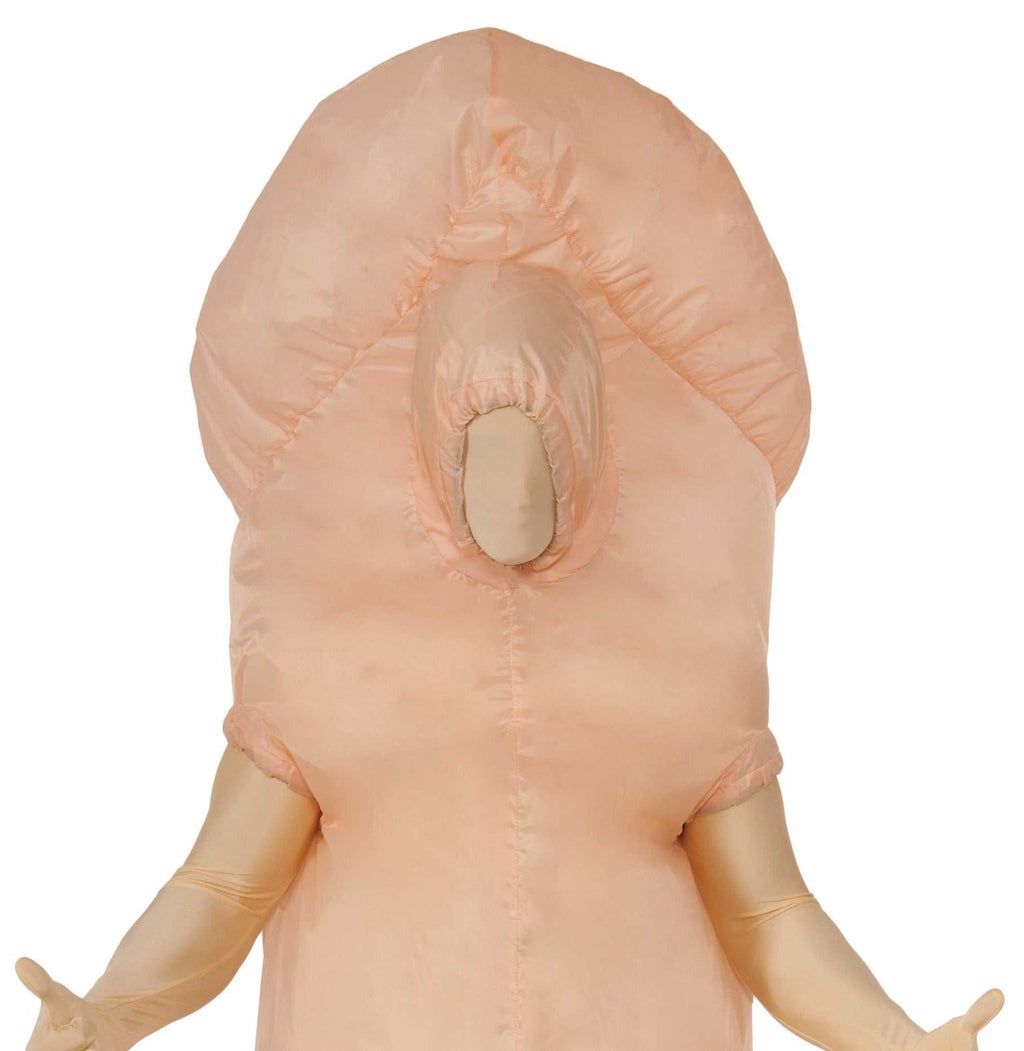 Inflatable Adult Battery Fan Operated Penis Costume by HalloweenStore.com