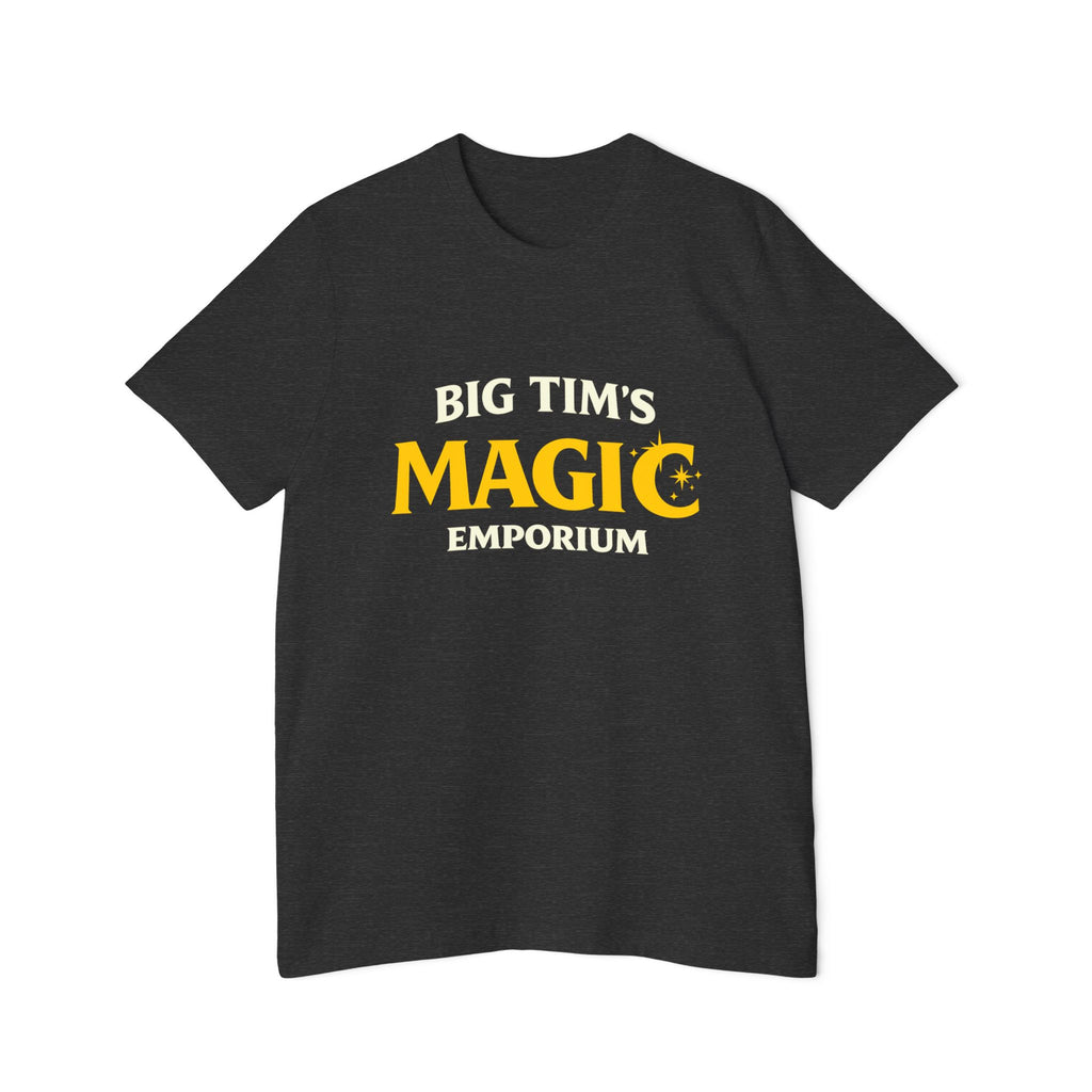 "Big Tim's Magic Emporium" - Retro Logo Tee T-Shirt by Printify