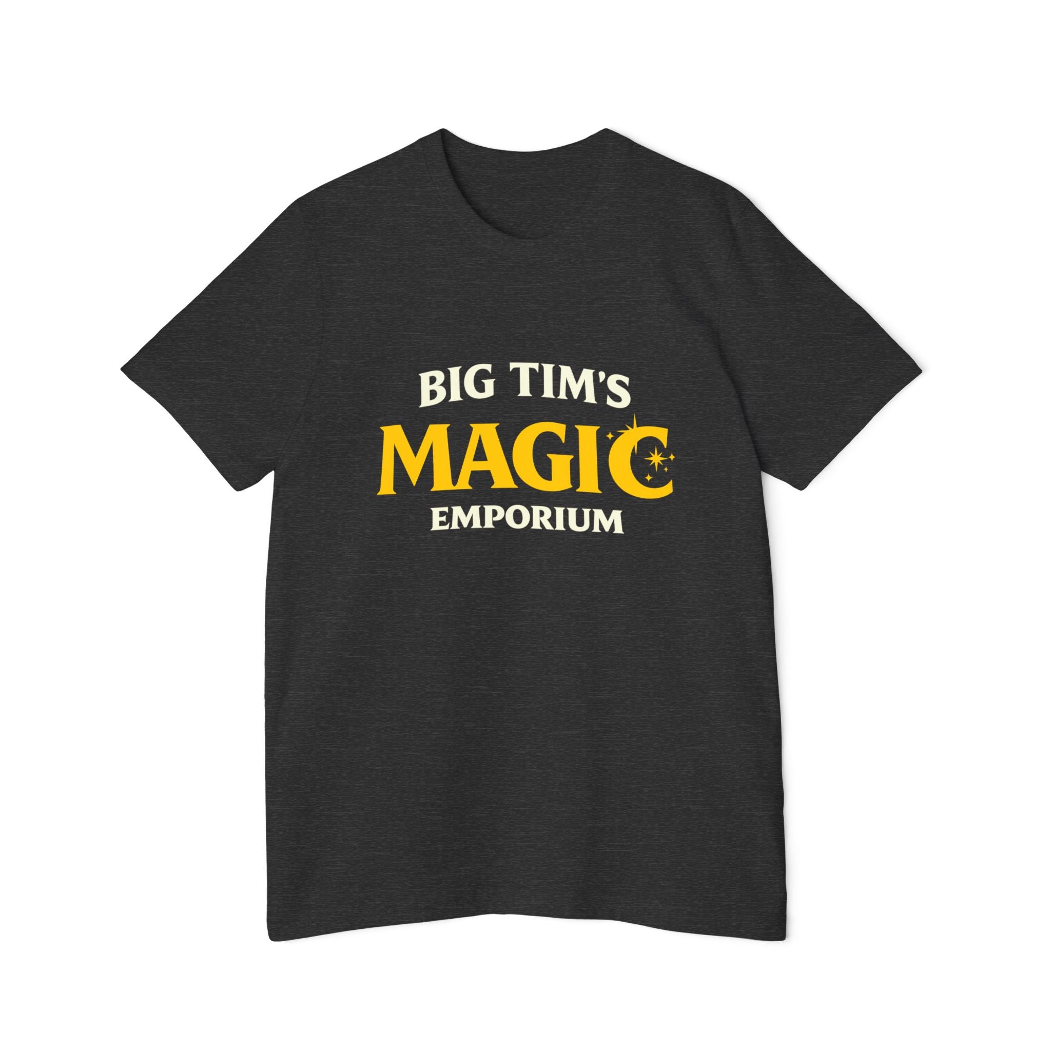 "Big Tim's Magic Emporium" - Retro Logo Tee T-Shirt by Printify