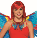 Red, Yellow and Blue Parrot Bird Collar Necklace Costume Accessory by HalloweenStore.com