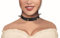 Black Spiked Choker Collar Necklace Costume Accessory by HalloweenStore.com