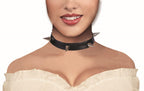 Black Spiked Choker Collar Necklace Costume Accessory by HalloweenStore.com