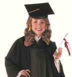Child Unisex Black Full Length Graduation Robe Costume by HalloweenStore.com