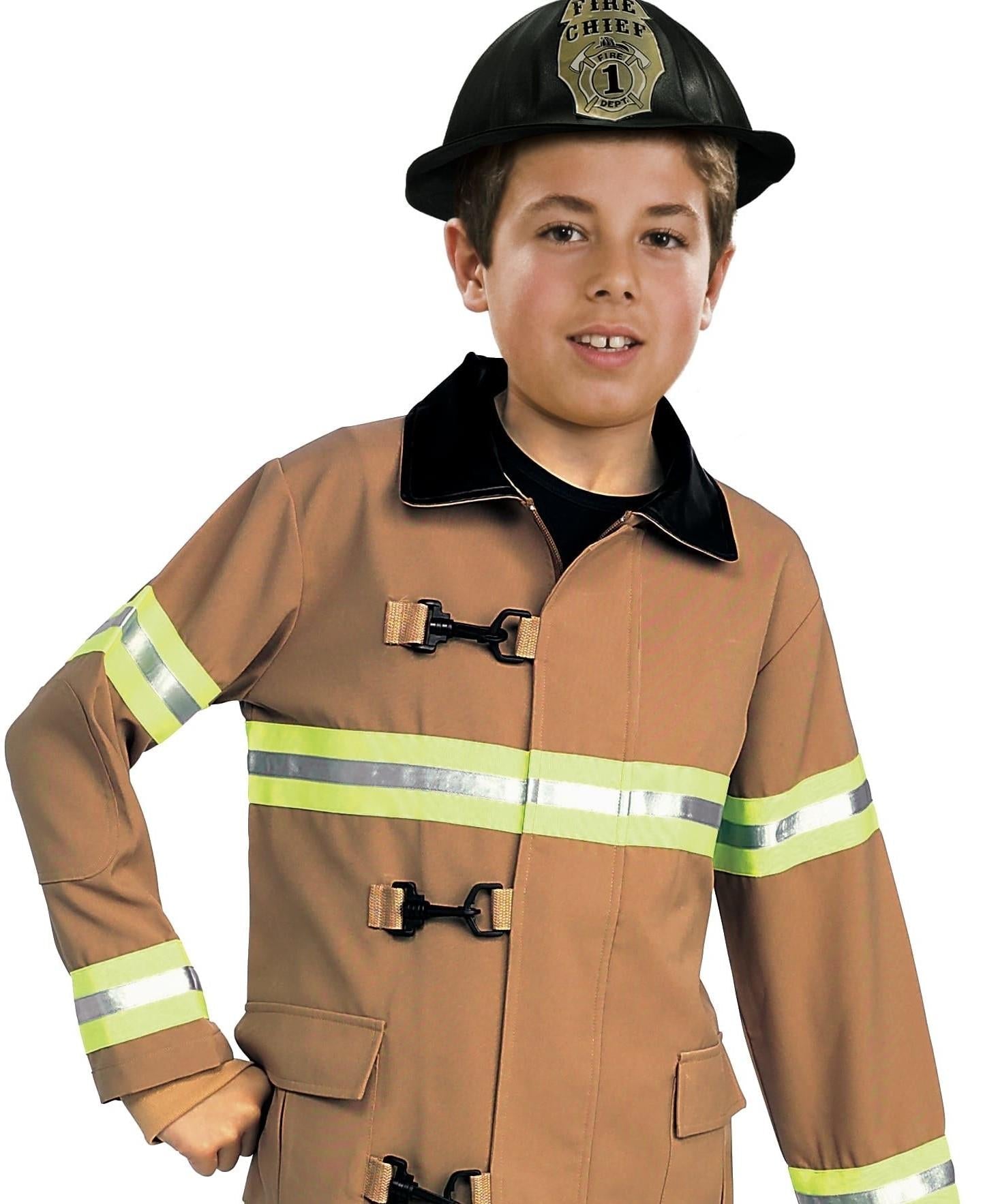 Kids Firefighter Fireman Child Costume Toddler Size 2-4 by HalloweenStore.com