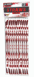 Forum Novelties Bloody Mess Straws Halloween Party 12 Pieces by HalloweenStore.com
