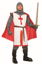 King Crusader Red and White English Knight Adult Costume by HalloweenStore.com