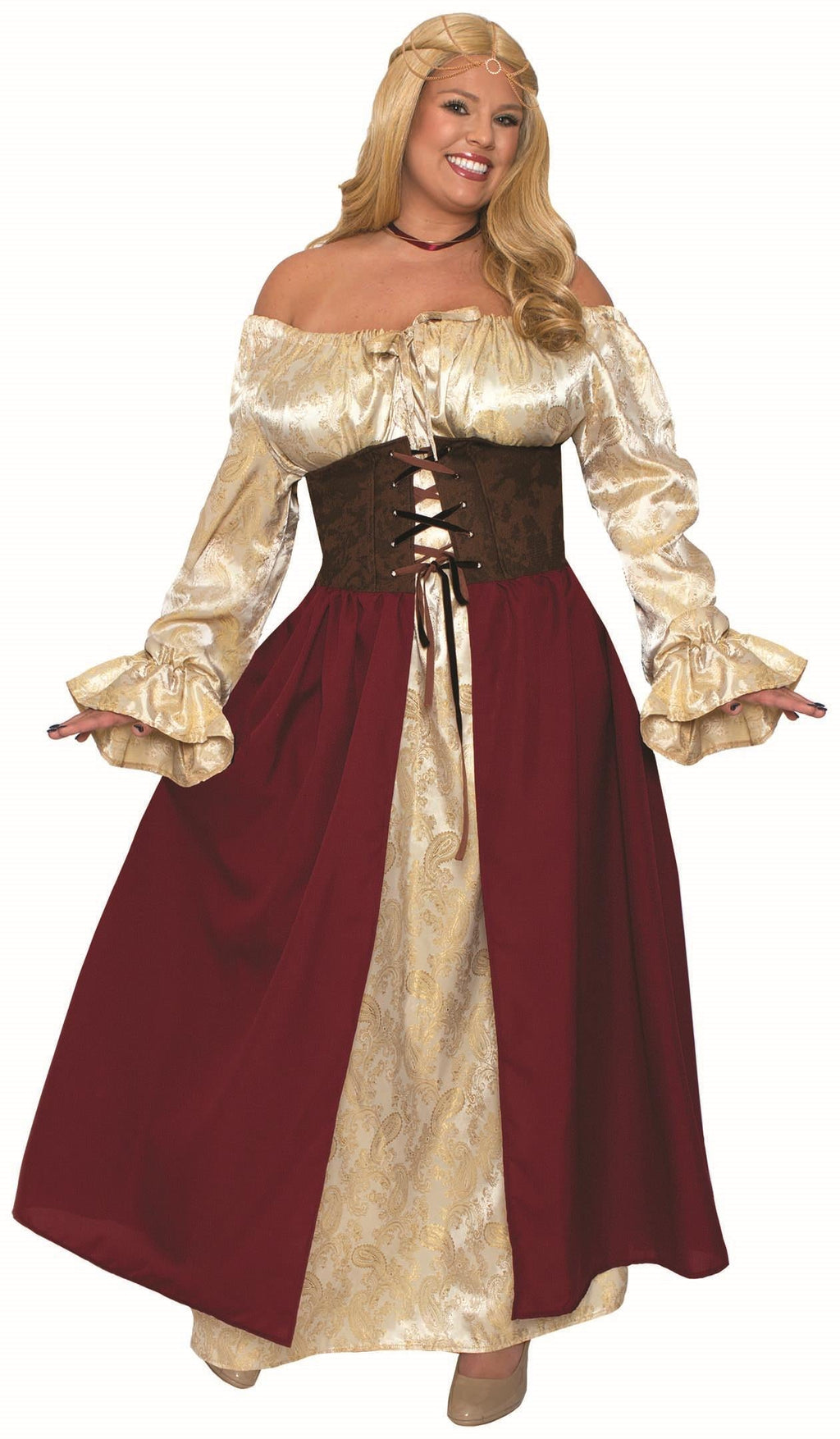 Medieval Pirate Wench Adult Plus Size Costume by HalloweenStore.com