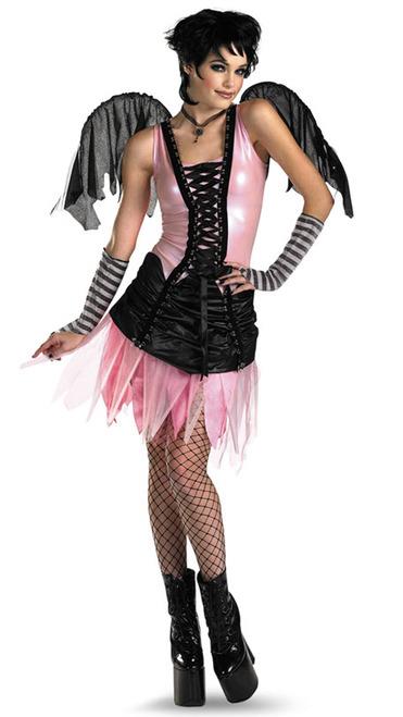 Deluxe Graveyard Fairy Adult Gothic Costume Teen 7-9 by HalloweenStore.com