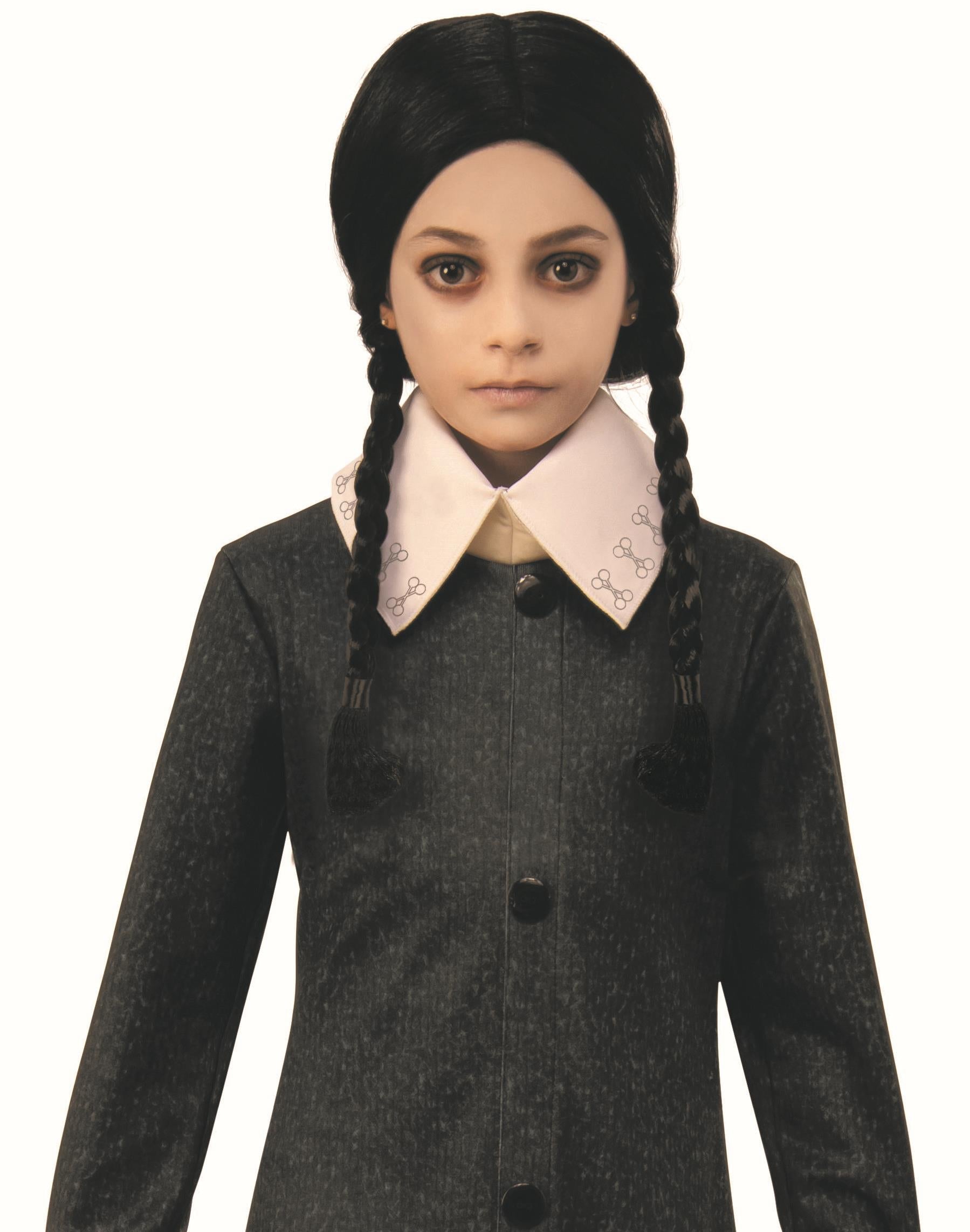 Wednesday Addams Family Black Dress Child Costume Small 4-6 by HalloweenStore.com