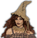 Burlap Scarecrow Costume Hat by HalloweenStore.com