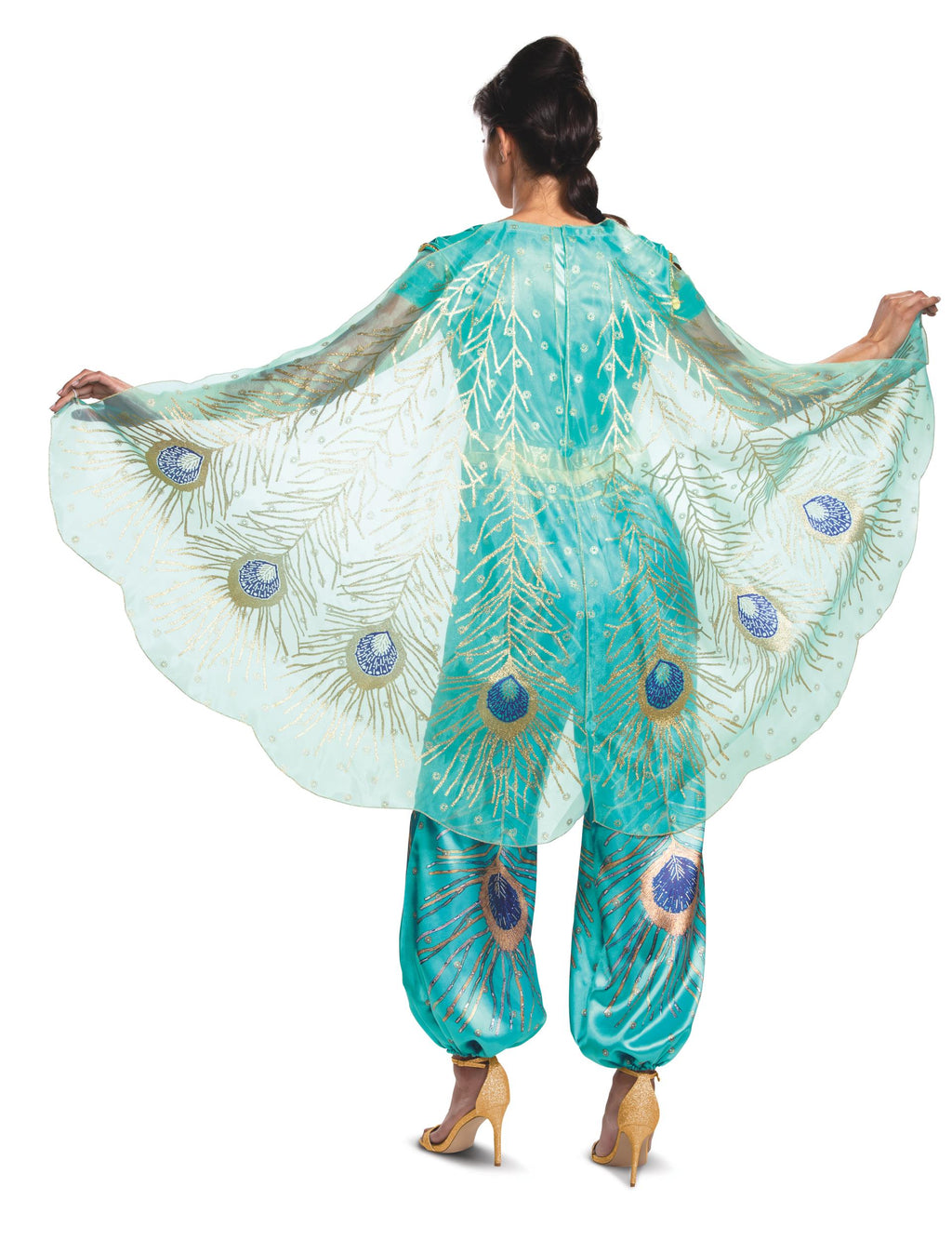 Disney Princess Women's Jasmine Teal Deluxe Adult Costume by HalloweenStore.com