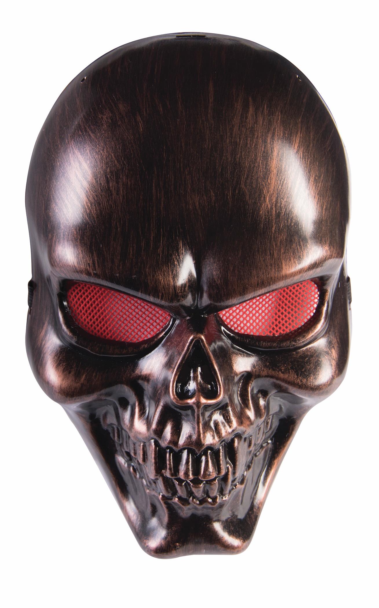 Bronze Skull Adult Face Mask by HalloweenStore.com