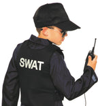 Police Swat Navy Blue Jumpsuit Costume Large 12-14 by HalloweenStore.com