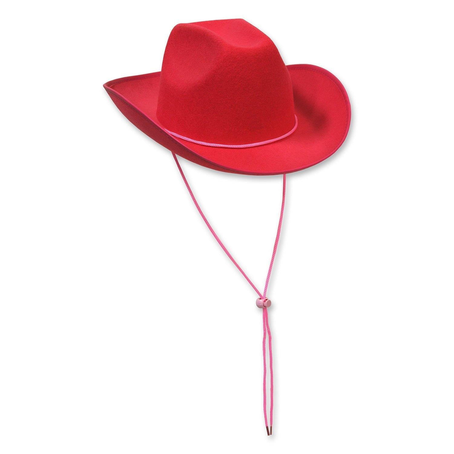 Pink Felt Adult Cowboy Hat by HalloweenStore.com