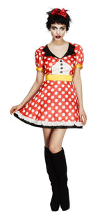 Fever Miss Minnie Mouse Adult Costume Size Medium by HalloweenStore.com