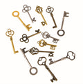 Bag of Old Steampunk Keys Halloween Costume Accessory 12 Pieces by HalloweenStore.com