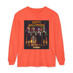 Halloween Monsters Long Sleeve T-Shirt — "Happy Halloween" Graphic by Printify