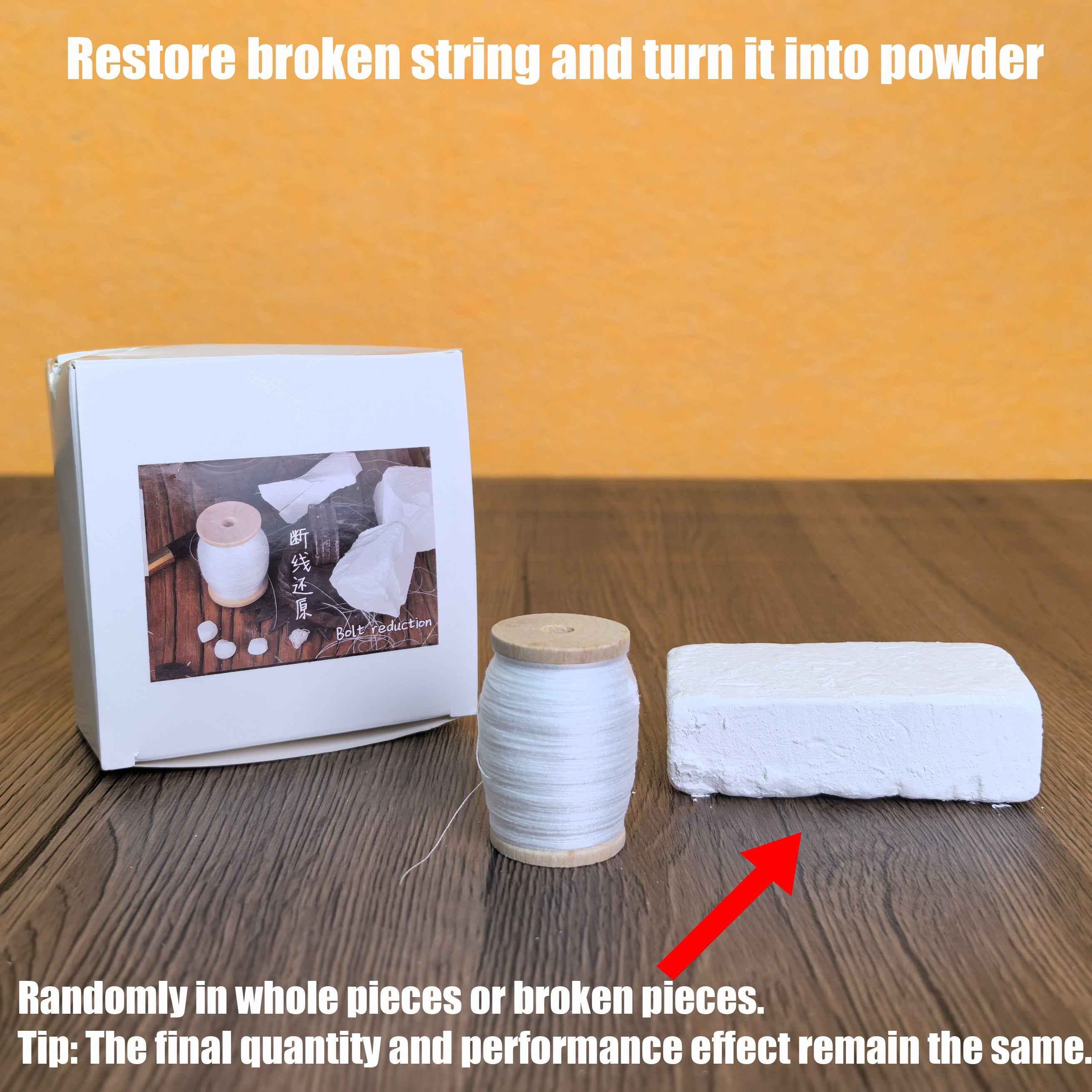 Thread - Breaking Restoration And Powder - Changing Magic Prop, Random Packaging, Easily Broken by Hand, for Close-Up Street Magic