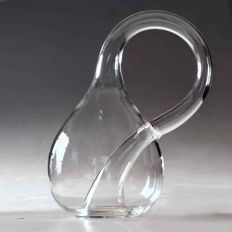 A Four-Dimensional Space Glass Klein Bottle | Glass Art Craft, Mathematical Model, Ideal for Day and Teacher'S Day Gifts, Student Mathematics Geometry Teaching, Home Desktop Decoration