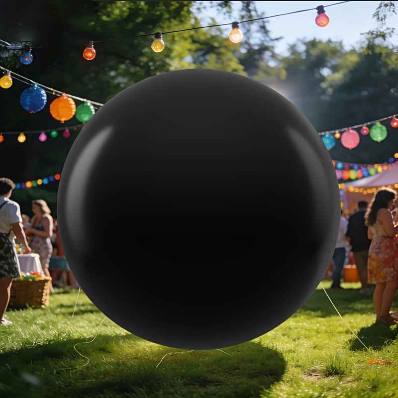 72-Inch Enormous Balloon | Black/White/Red, Ideal for Event Decorations, Weddings, Birthdays, Grand Openings, Restaurant Decor, New Year Celebrations, Christmas, And More, Made of Emulsion Material, Oval Design