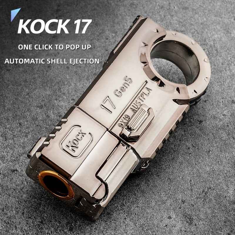 Knock 17Gen5 One-Touch Cartridge Alloy Finger Pistol - Stress Relief Toys for Fidgety Fingers - Softball Guns for Case Throwing, Fun And Playful Novelty Items, Ideal Gift!