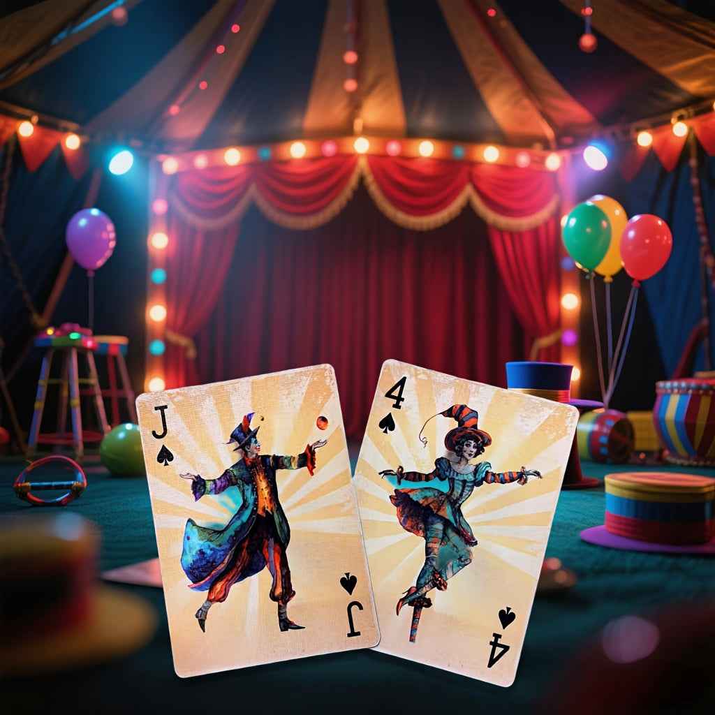 Beautifully Designed Joker-Themed Playing Cards, Featuring 54 Colorful Illustrations on Durable Cardstock, Perfect for Parties, Entertainment, And Festive Gifts