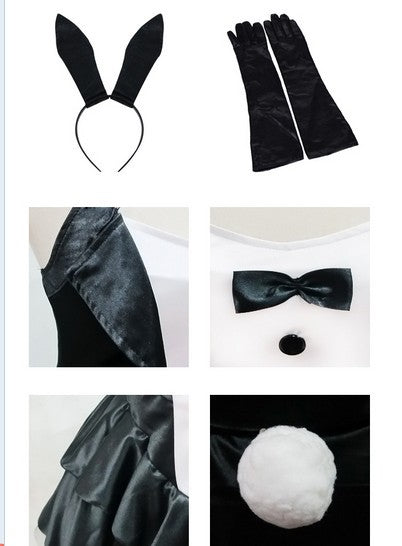 Rabbit Costume Magician Costume Halloween Game Uniform by My Store