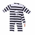 Three Arm Baby Costume Black and White Striped Jumpsuit 12 Months by HalloweenStore.com