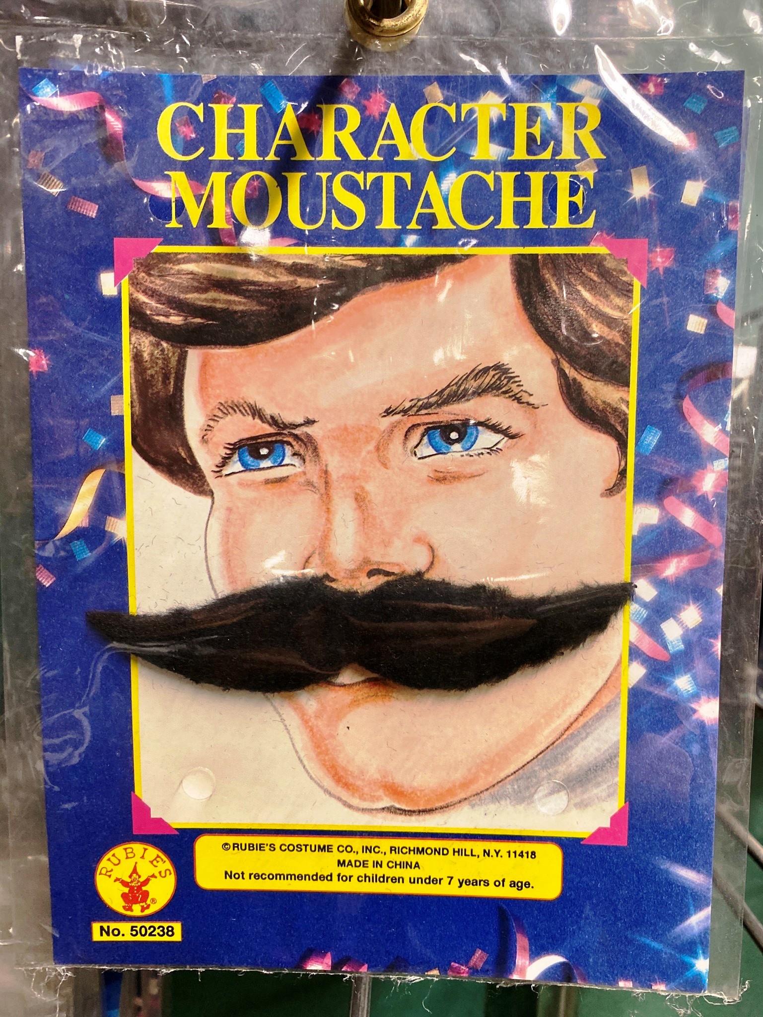 Wing Character Mustache Black by HalloweenStore.com