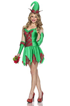 Elfin Magic Christmas Santa Helper Women's Sexy Costume by HalloweenStore.com