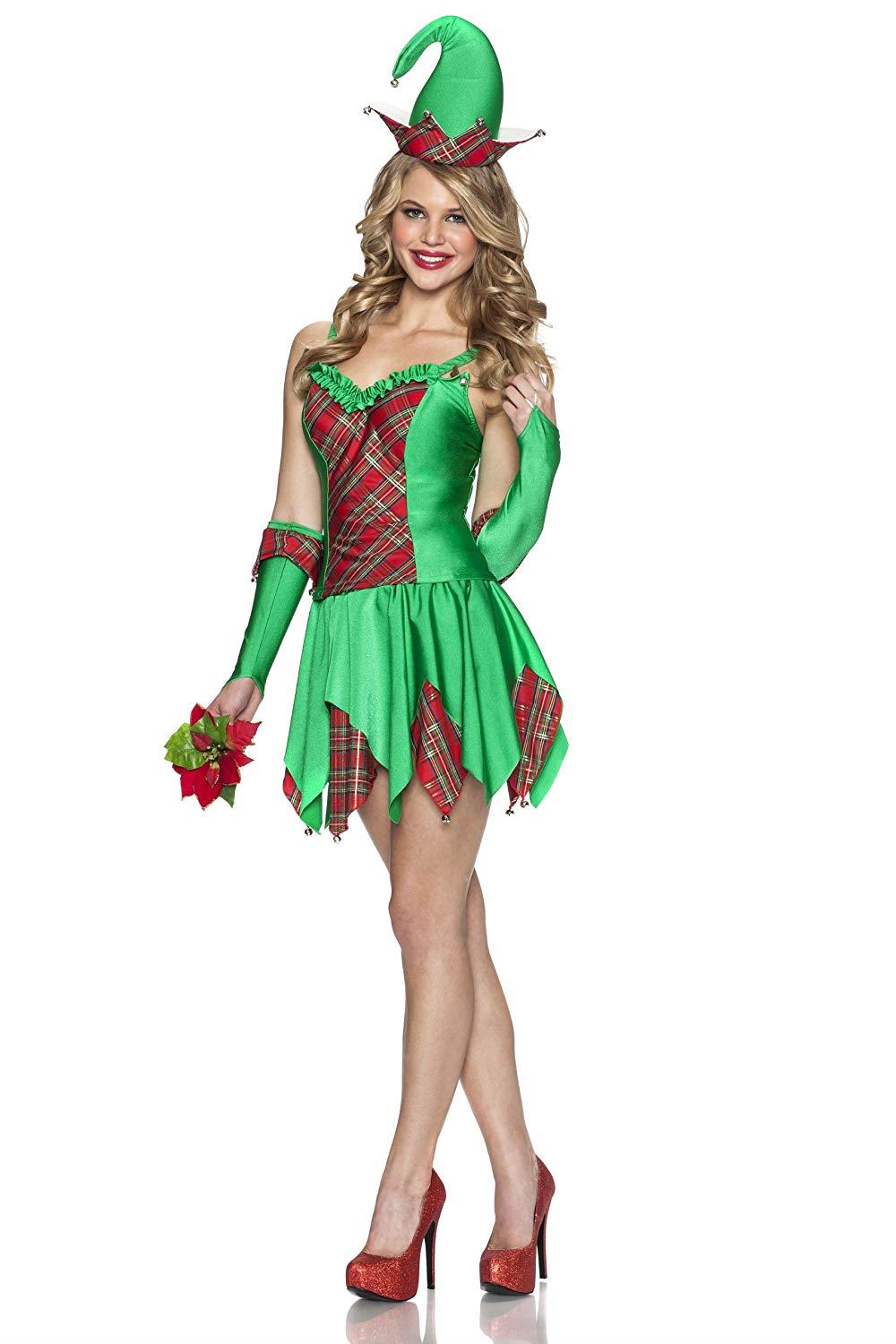 Elfin Magic Christmas Santa Helper Women's Sexy Costume by HalloweenStore.com