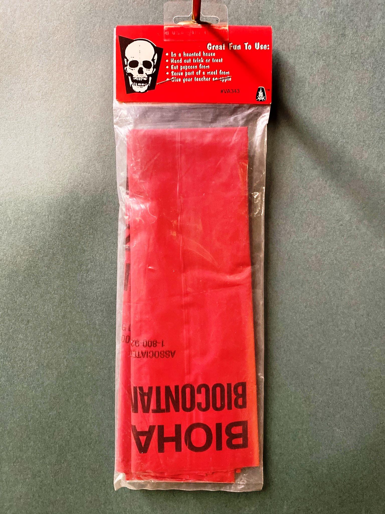 Three Pack Bio Hazard Bag by HalloweenStore.com